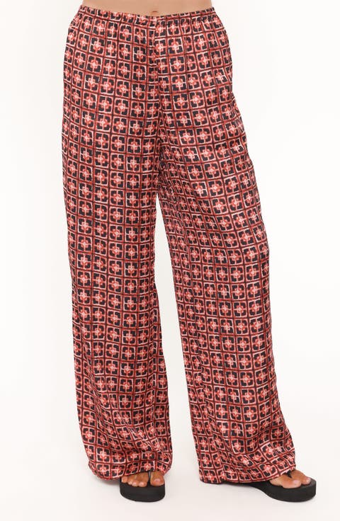 Lexi Elastic Waist Wide Leg Pants