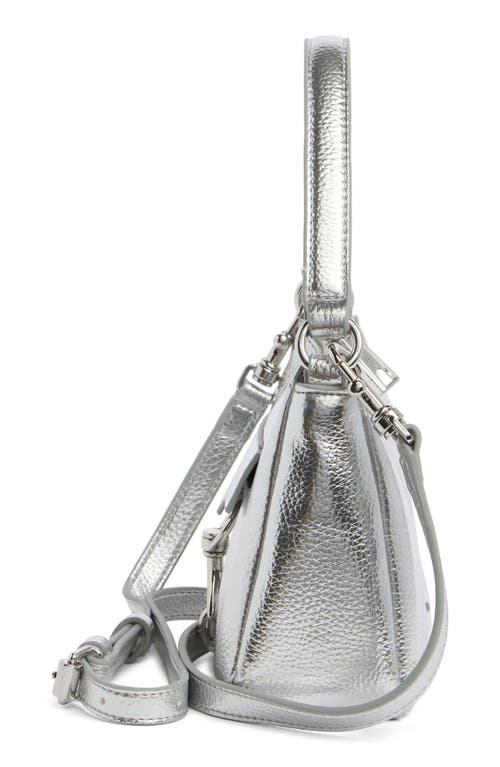 Rebecca Minkoff Megan Mini Shoulder Bag In Silver