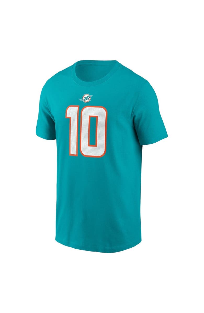 Nike Men's Nike Tyreek Hill Aqua Miami Dolphins Player Name & Number T-Shirt, Alternate, color, Aqua