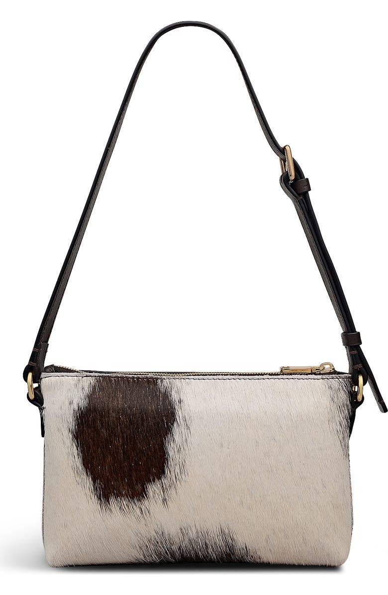 Radley Pockets - Cow Hide Mini Ziptop Shoulder Bag, Alternate, color, Dark Oak