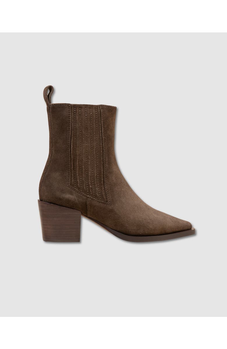 MI/MAI Jane II Suede Ankle Boots, Main, color, Khaki