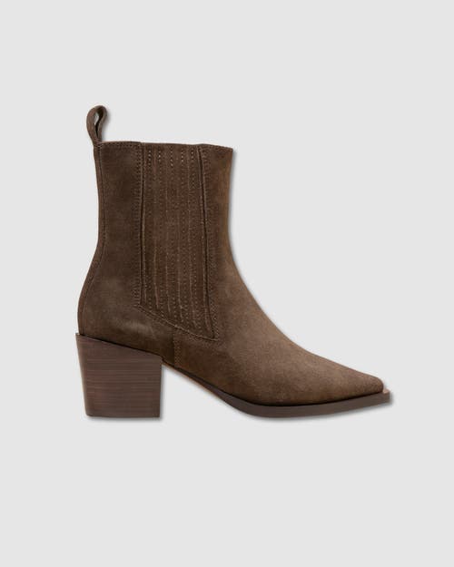 Mi/mai Jane Ii Suede Ankle Boots In Brown