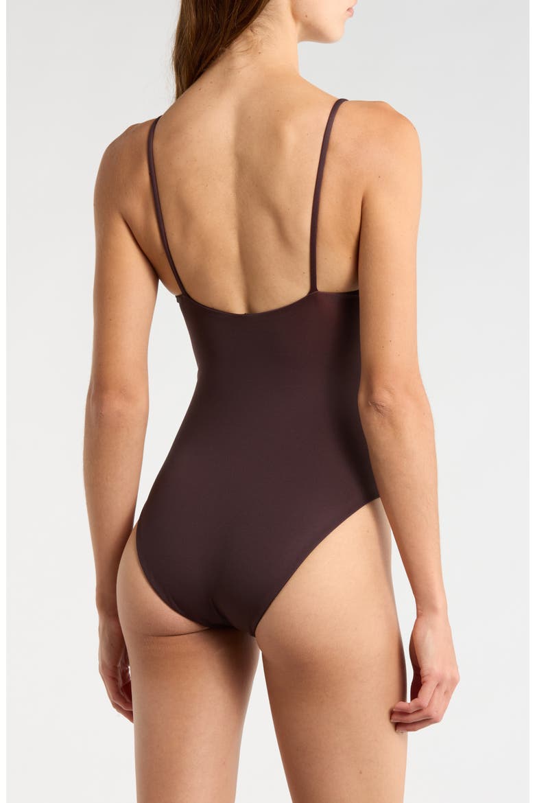 Sunday One-Piece Swimsuit, Alternate, color, COLD BREW BROWN