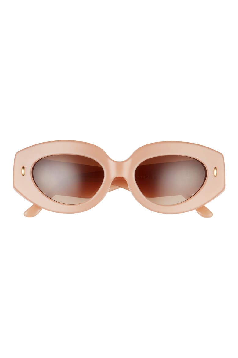 51mm Gradient Cat Eye Sunglasses, Main, color, NUDE
