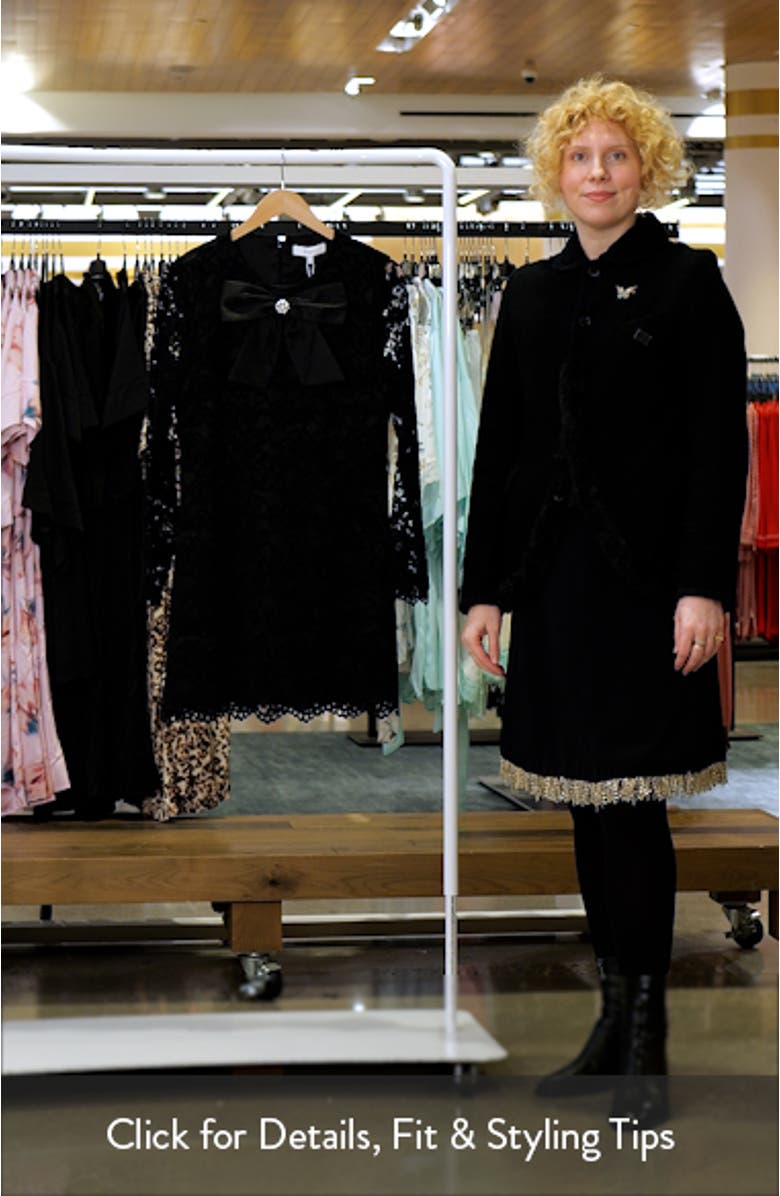 Tyler Long Sleeve Lace Minidress, sales video thumbnail