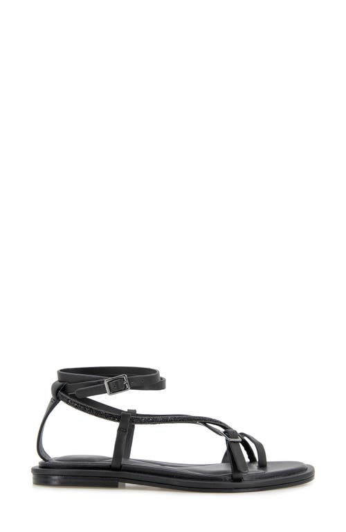 Kenneth Cole Paros Ankle Strap Sandal In Black Leather