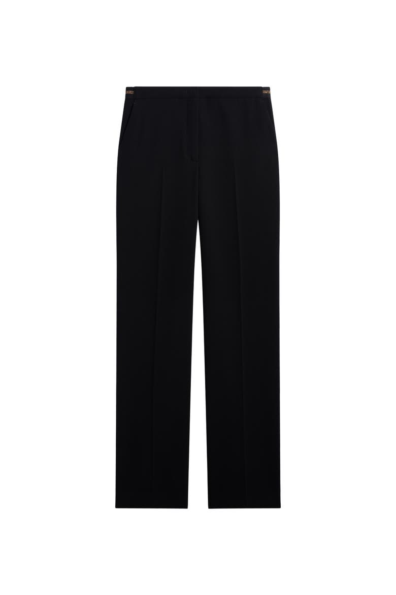 Mili Wide Leg Tailored Trousers, Alternate, color, Black