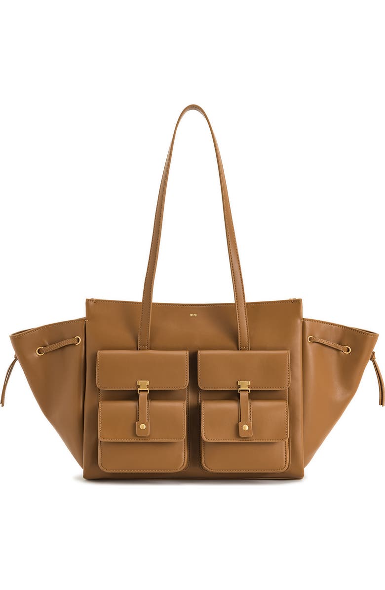JW PEI Linda Large Faux Leather Tote, Main, color,