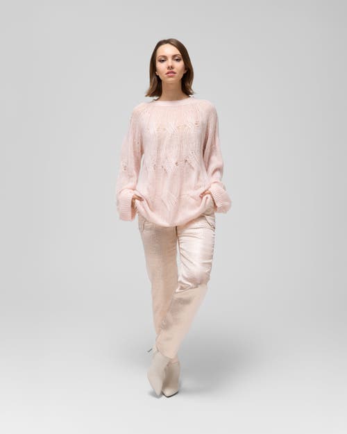 Le Fafo Cable-Knit Cashmere Sweater in Light Pink  product
