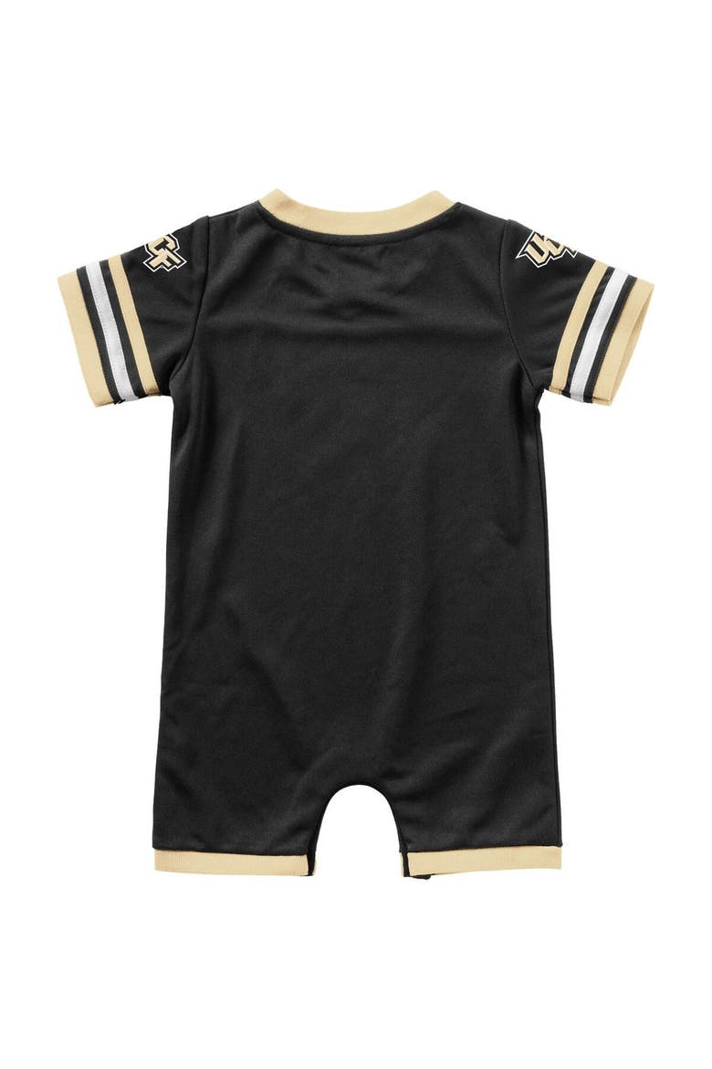 Newborn & Infant Colosseum Black UCF Knights Bumpo Football Romper, Alternate, color, Black