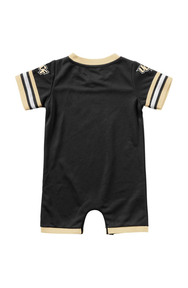 COLOSSEUM Newborn & Infant Colosseum Black UCF Knights Bumpo Football Romper, Alternate, color, Black