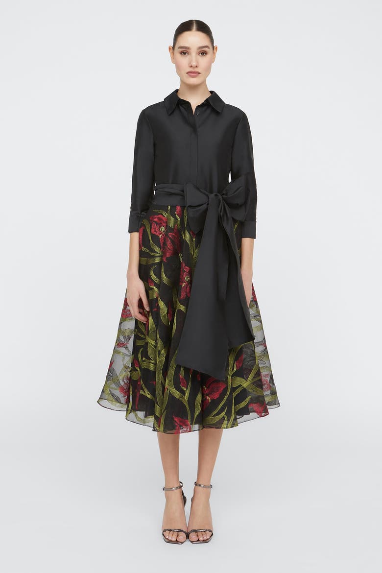 Azura Shirt Dress, Main, color, Black