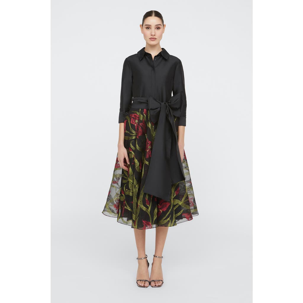 Theia Azura Shirt Dress in Black  product