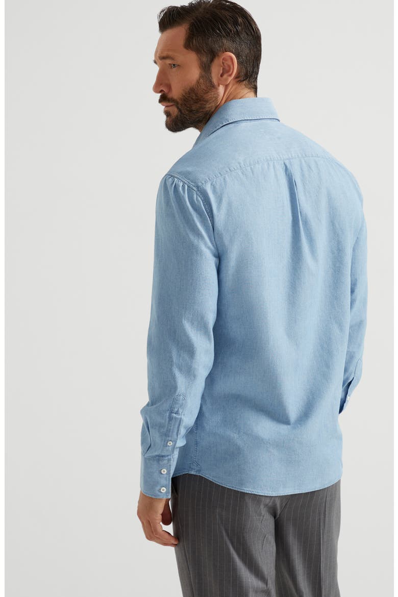 Chambray shirt, Alternate, color, Medium Denim