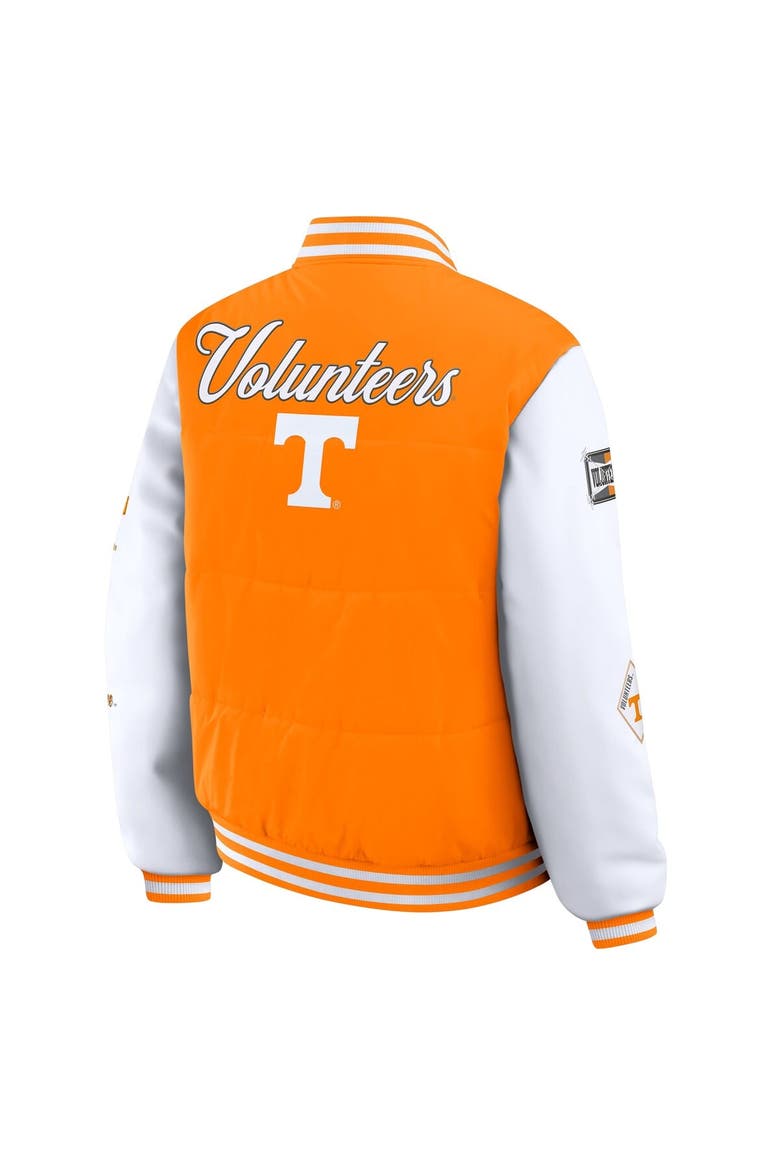 Women's WEAR by Erin Andrews  Tennessee Orange Tennessee Volunteers Varsity Puffer Jacket, Alternate, color, Tennessee Orange