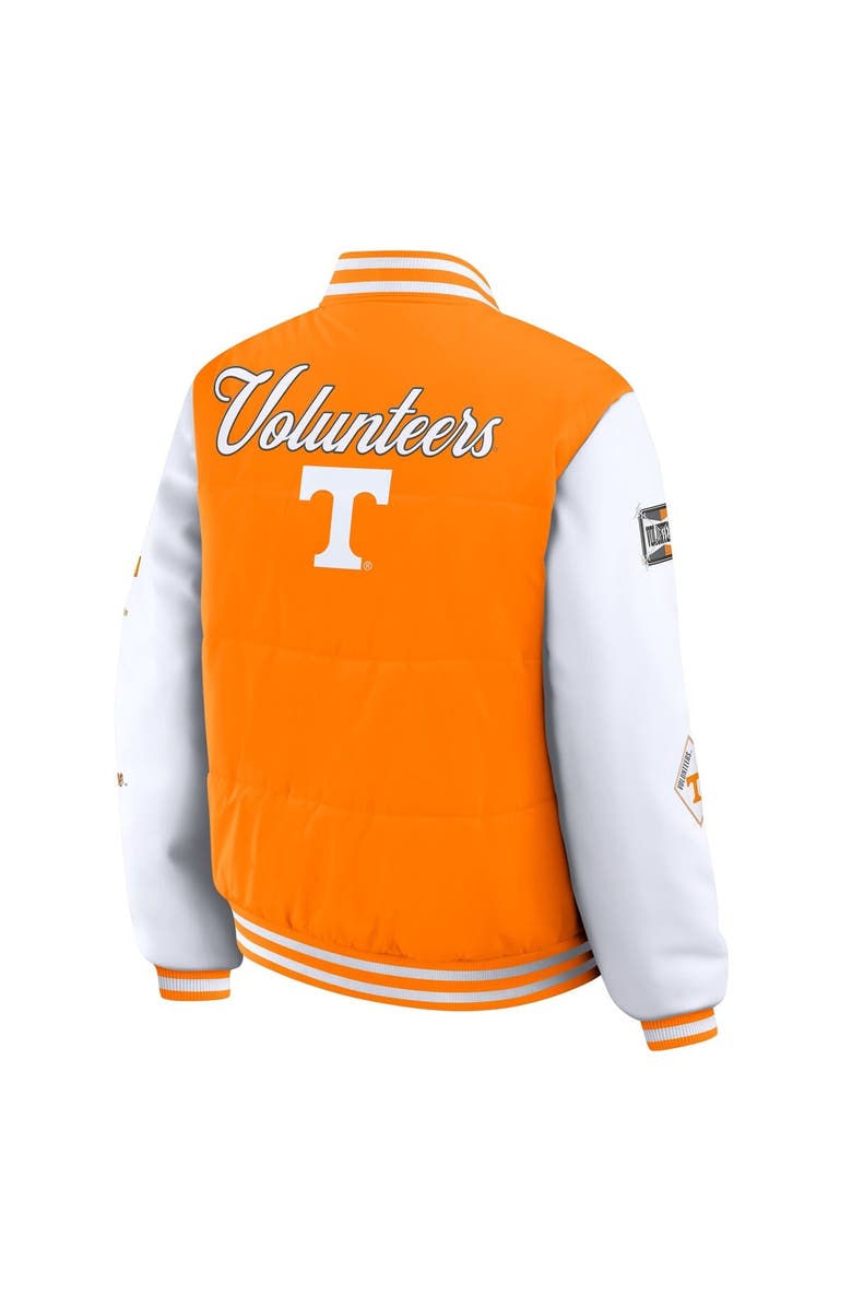 WEAR by Erin Andrews Women's WEAR by Erin Andrews  Tennessee Orange Tennessee Volunteers Varsity Puffer Jacket, Alternate, color, Tennessee Orange