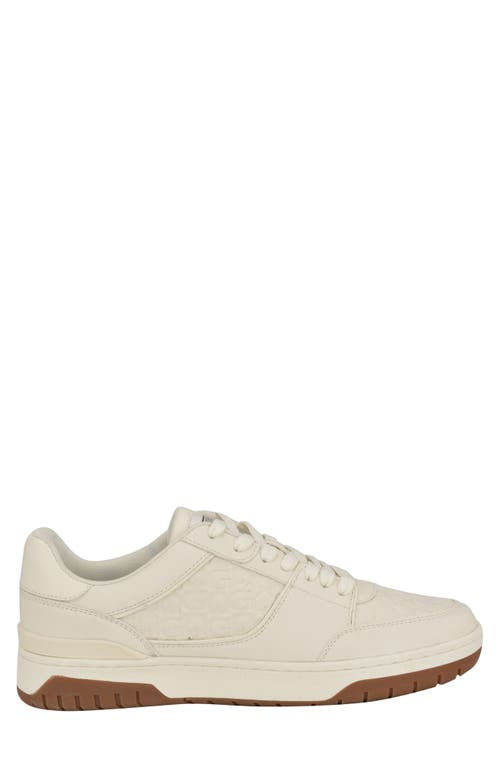 Guess Men's Nivi Lace Up Low Top Fashion Sneakers In Light Natural