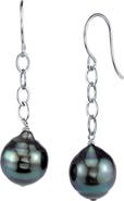 The Pearl Source Tahitian South Sea Baroque Pearl Dangling Tincup Earrings