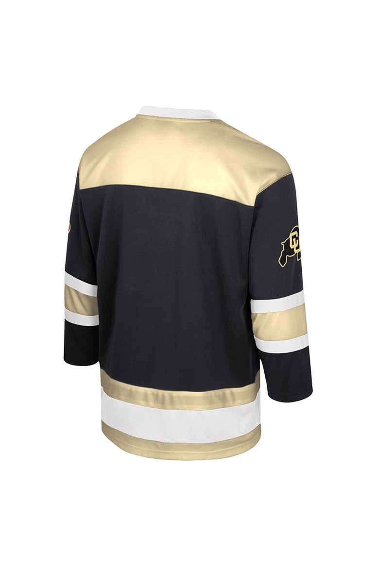 Men's Colosseum  Black Colorado Buffaloes Athletic Machine Fashion Hockey Jersey, Alternate, color, Black