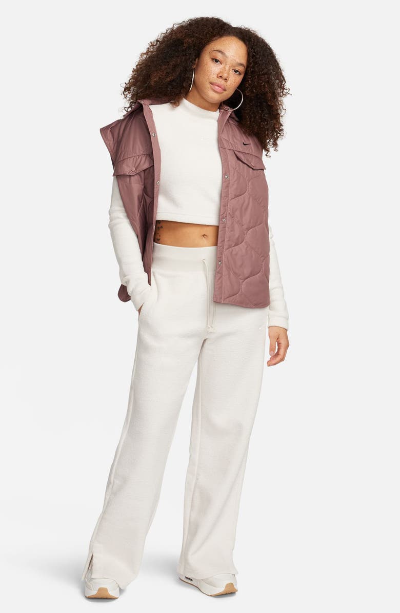 Nike Essential Onion Quilted Vest, Alternate, color, Smokey Mauve/ Black