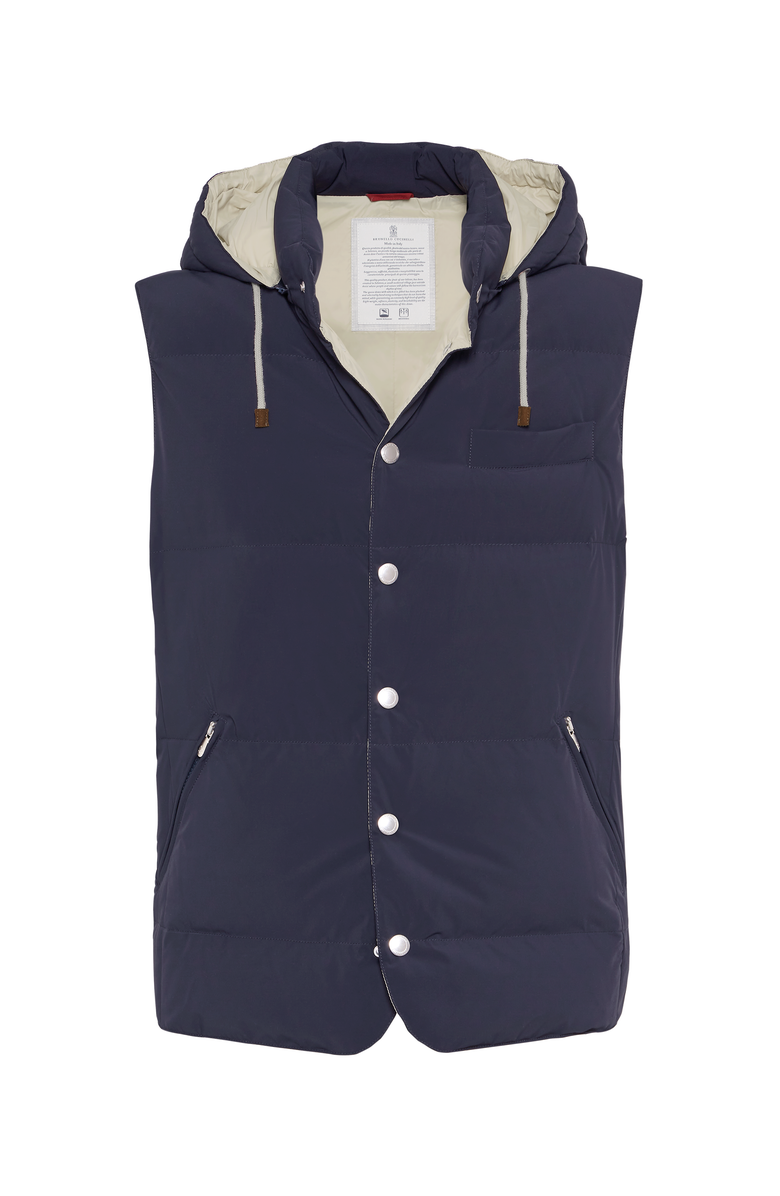 Brunello Cucinelli Nylon down vest, Main, color, 