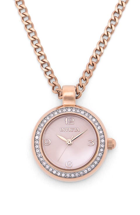 Mini Watch Pendant Necklace, 22.5mm