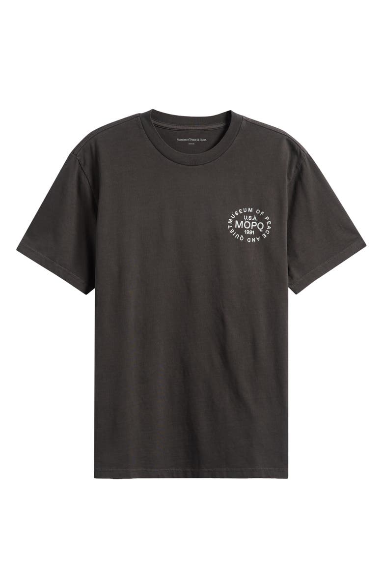 Museum of Peace & Quiet Stamp Graphic T-Shirt, Alternate, color, Black