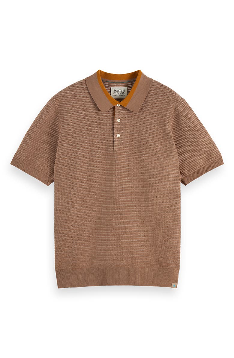 Scotch & Soda Structured Relaxed Polo, Alternate, color, Amphora