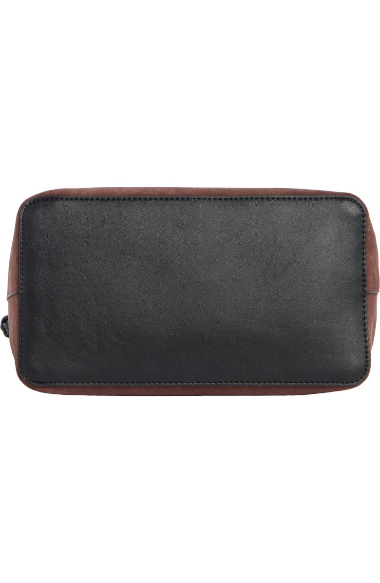 Steve Madden Opal Mixed Media Hobo Bag, Alternate, color, Suede Chocolate