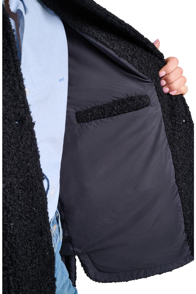 Boucle Shacket, Alternate, color, BLACK