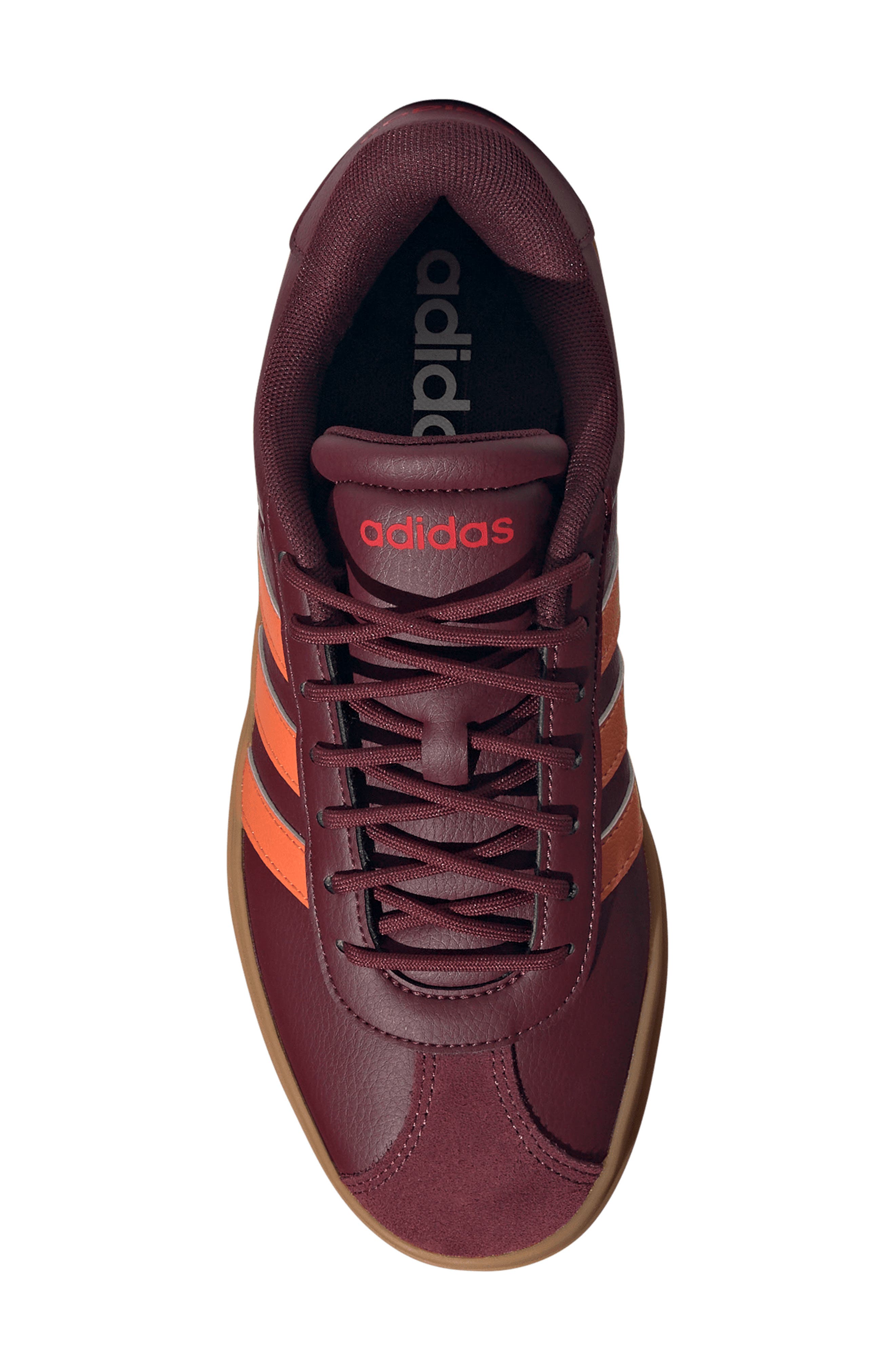 adidas VL Court Bold Sneaker, Alternate, color, Maroon/ Orange/ Ruby
