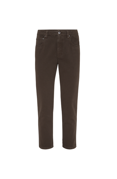 Straight five-pocket trousers