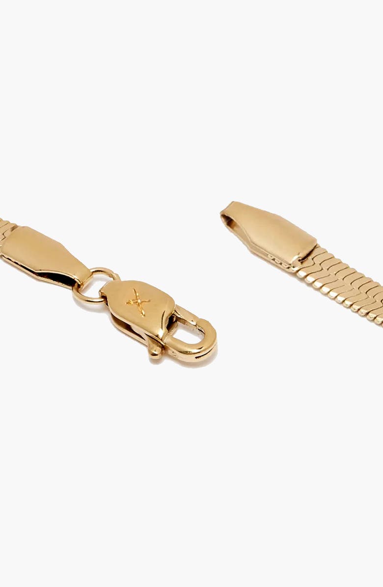 YOJ Montana Grande Snake Chain Necklace in Gold, Alternate, color, Gold