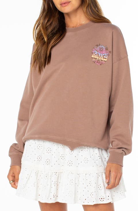Lineup Oversize Cotton Blend Graphic Sweatshirt