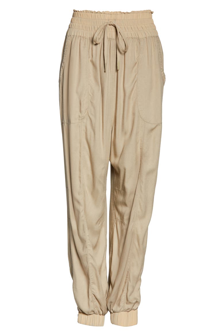 Free People FP Movement Halfzies Pants, Alternate, color, STONE
