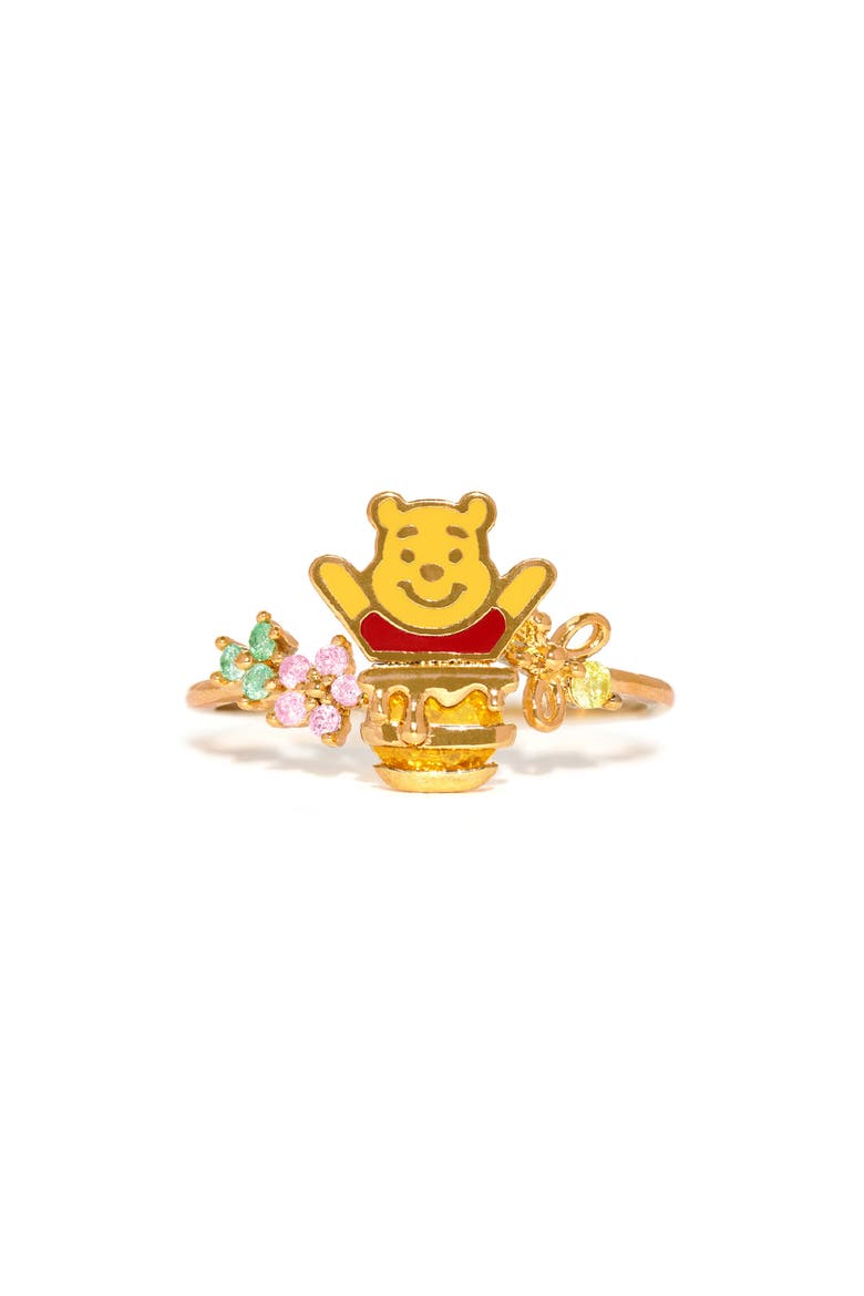 x Disney Silly Old Bear Ring, Main, color, GOLD