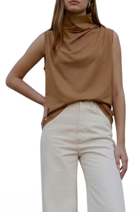 Finch French Terry Funnel Neck Top