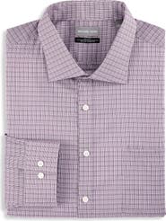 Michael Kors Big & Tall Performance Plaid Dress Shirt