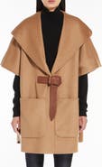 Max Mara Dorico Belted Double Face Cashmere Cape