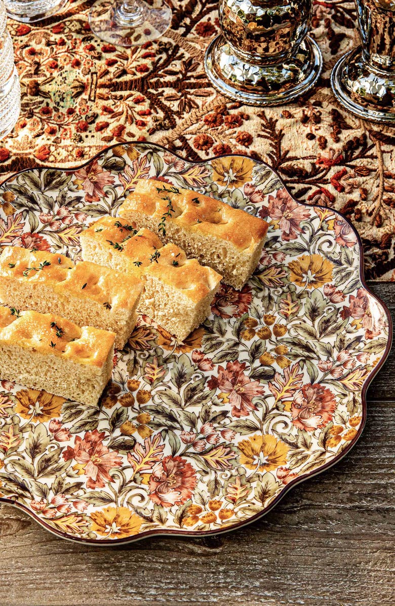 Juliska Willa Charger Plate, Alternate, color, Amber