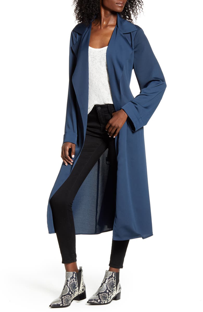 Band of Gypsies Bonjour Trench Coat, Alternate, color, 