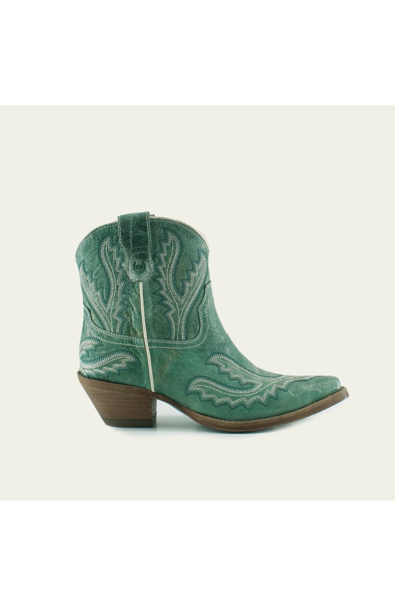 Buck & Brana Eleanor Leather Boots, Main, color, Turquoise