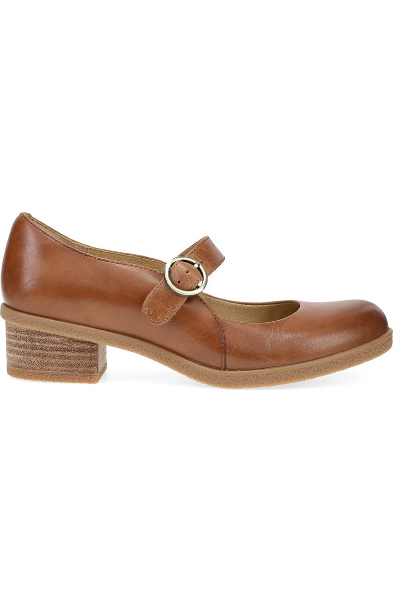 Dansko Deirdra Waterproof Mary Jane Pump, Alternate, color, Tan Waterproof Burnished