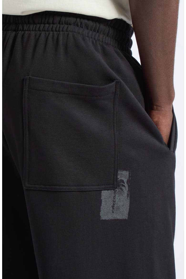 Brushed Cotton Sweatpants, Alternate, color, BLACK - GREY