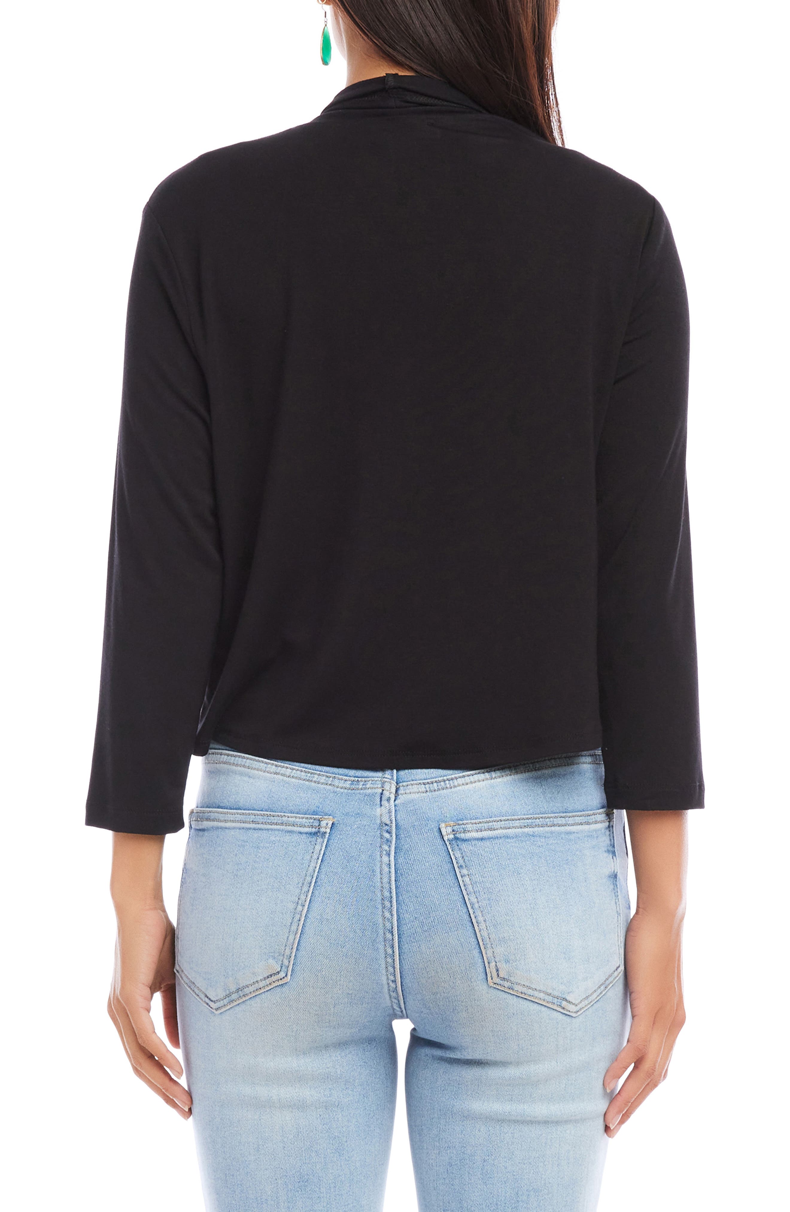 Calli Draped Open Front Cardigan - image 2