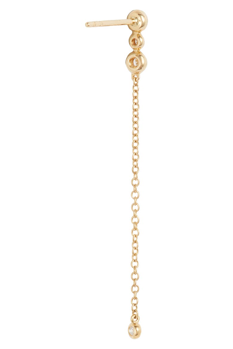 Monaco Chain Drop Earrings (Nordstrom Exclusive), Alternate, color, YELLOW GOLD/ DIAMOND