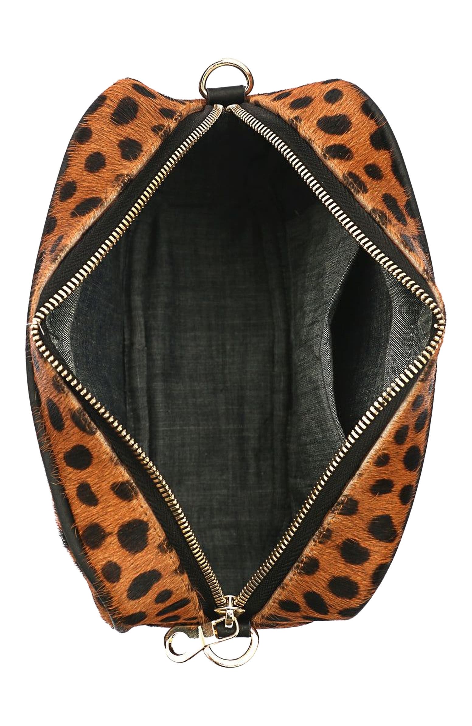 The Artisan 
Company Leopard Leather Camera Bag, Alternate, color, 