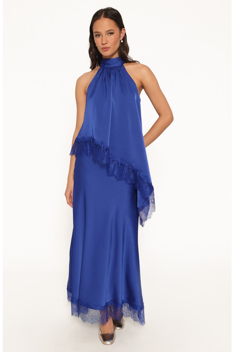 Zarni Lace Trim Maxi Skirt, Alternate, color, LAPIS BLUE