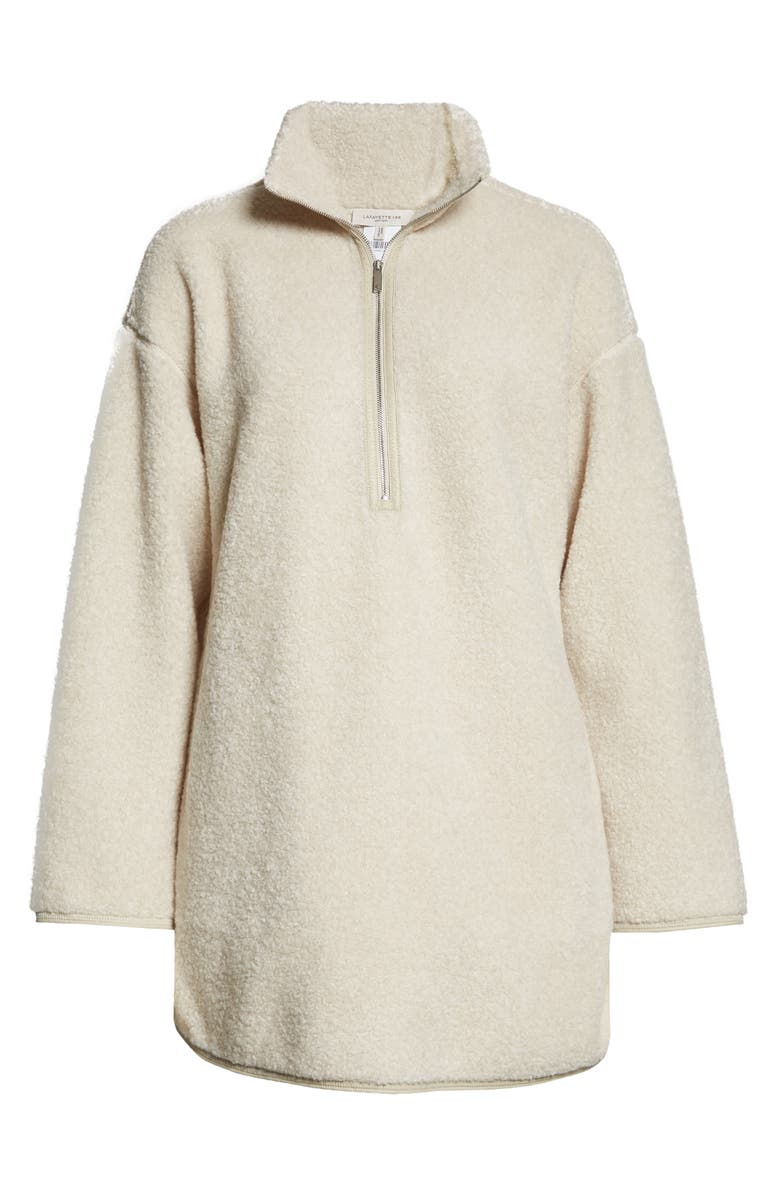 Lafayette 148 New York Half Zip Fleece Tunic, Alternate, color, 