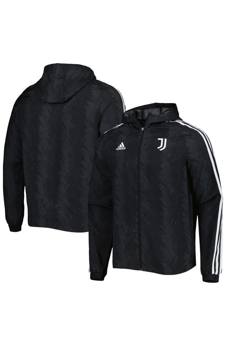 adidas Men's adidas Charcoal Juventus DNA Raglan Full-Zip Hoodie Windbreaker Jacket, Main, color, 